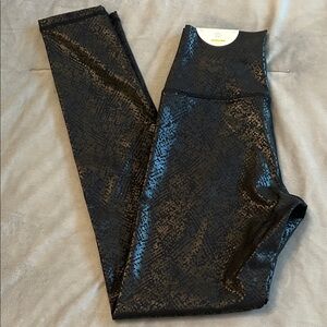 Black Patterned Leggings